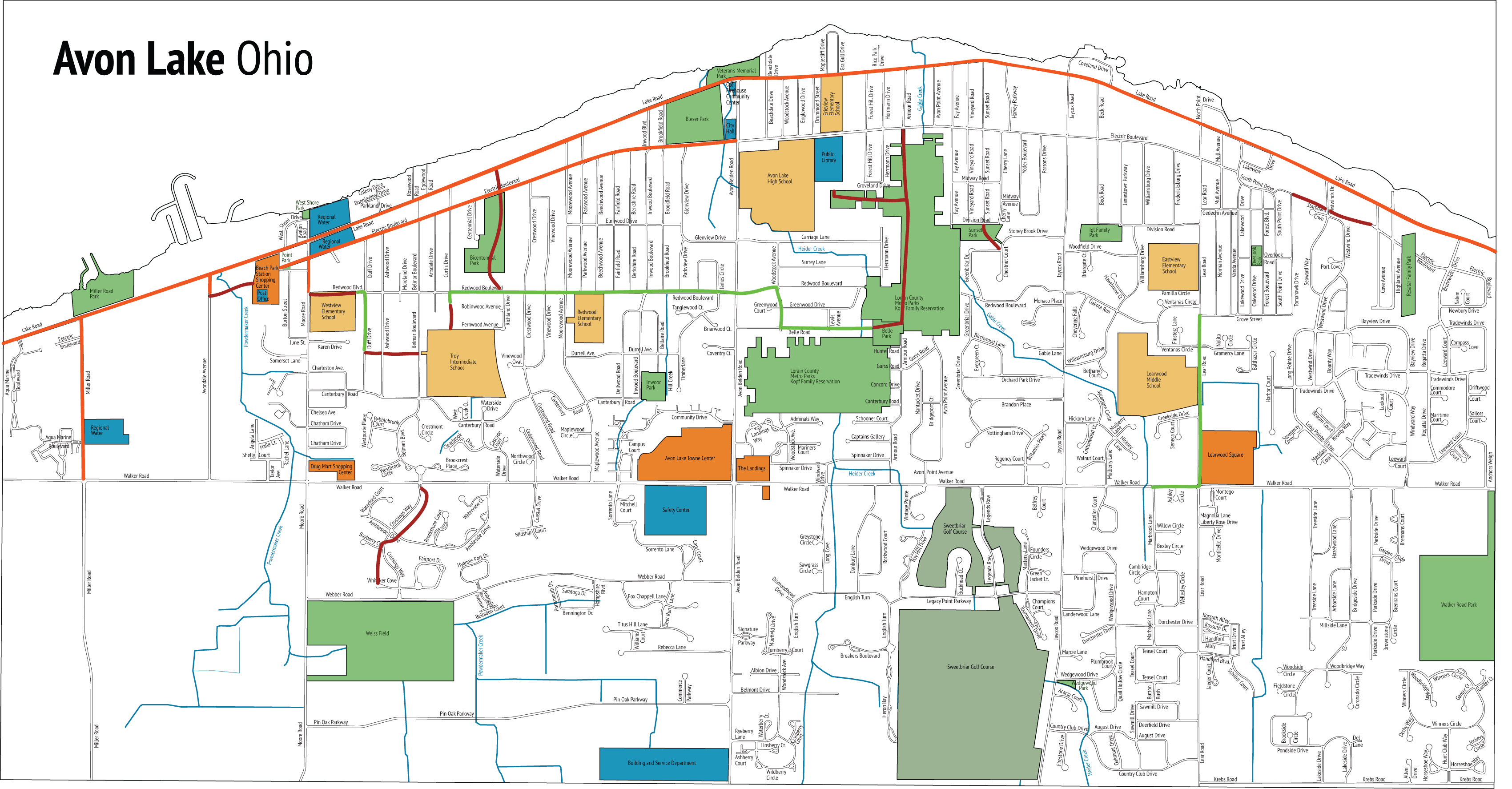 Map of Avon Lake